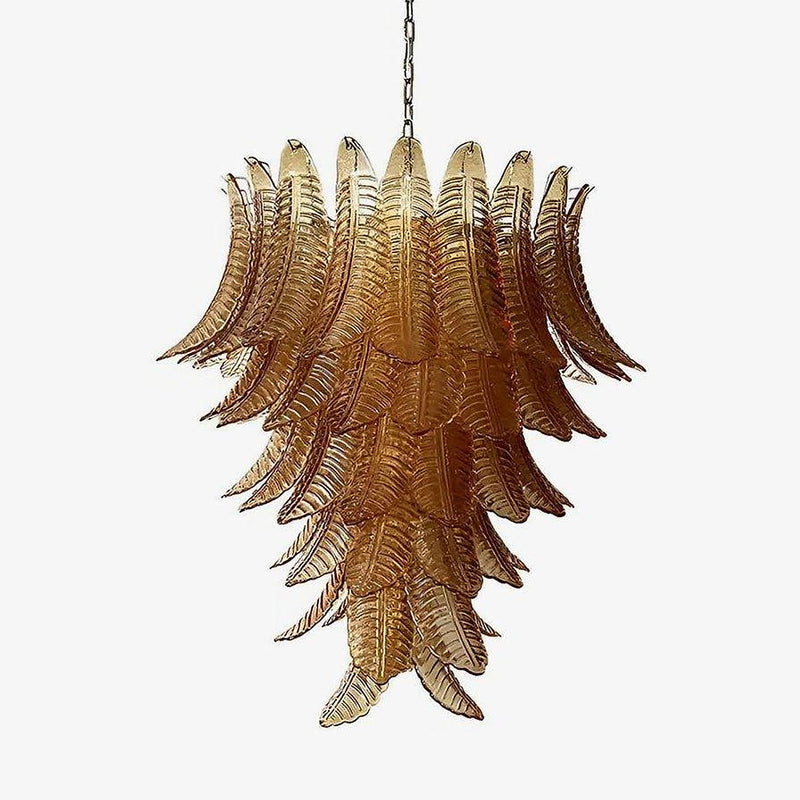 Chandelier Cascade Feuille d'Ambre - DWHOME