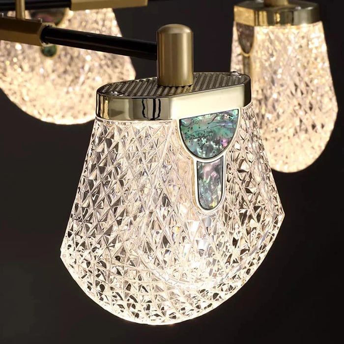 Luxury Art Deco Pendant Light - 8/12 Light.