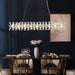 Mira Crystal Dining Room Chandelier.