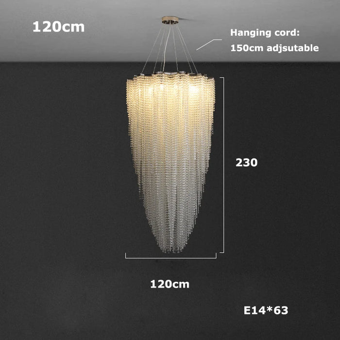 Alleri Crystal Foyer Chandelier-DWHOME