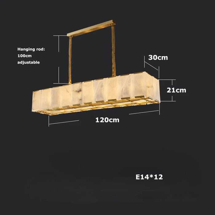 Natural Marble Ceiling Chandelier-DWHOME