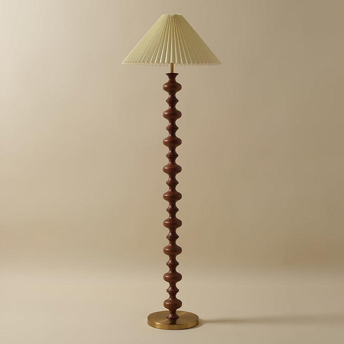 Sculpted Rhythm Wood Floor Lamp-DWHOME