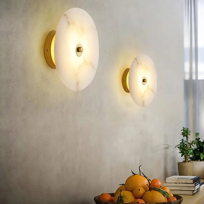 Moonshade Natural Marble Wall Sconce.