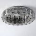 Lancia Crystal Ceiling Light Fixture.