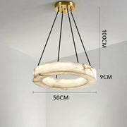 Natural Marble Modern Chandelier-DWHOME