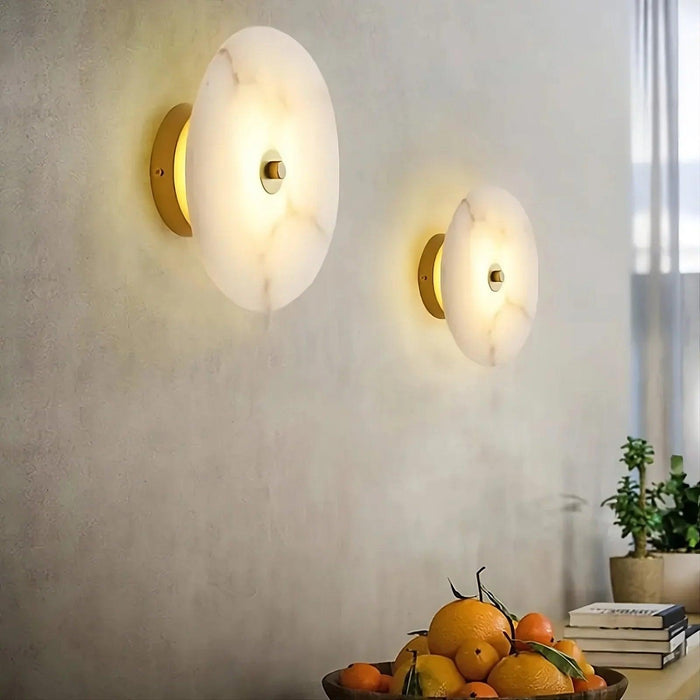 Moonshade Natural Marble Wall Sconce-DWHOME