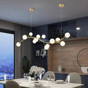 13-Light Gold Tree Branch Pendant Chandelier-DWHOME