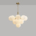 13-Light White Bubble Glass Ceiling Light.