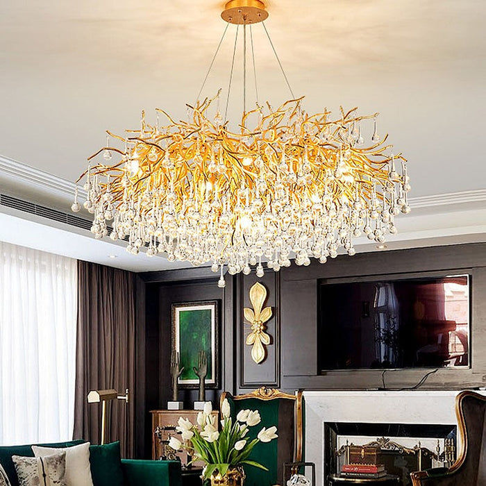 40" Albero Living Room Crystal Chandelier-DWHOME