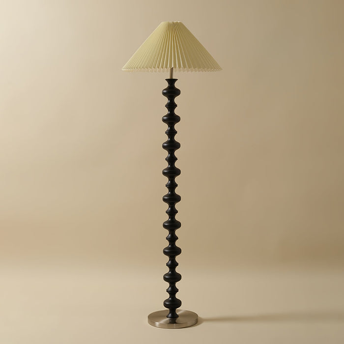 Sculpted Rhythm Wood Floor Lamp-DWHOME