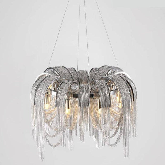 Cadena Chain Tassel Modern Chandelier.