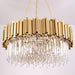 Gio Crystal Chandelier, Polished Gold.