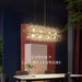 El Sol Kitchen Island Lighting Fixture, Gold-DWHOME