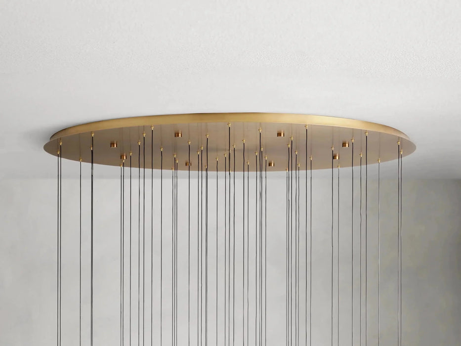 Soltaire Round Chandelier 58"W-DWHOME