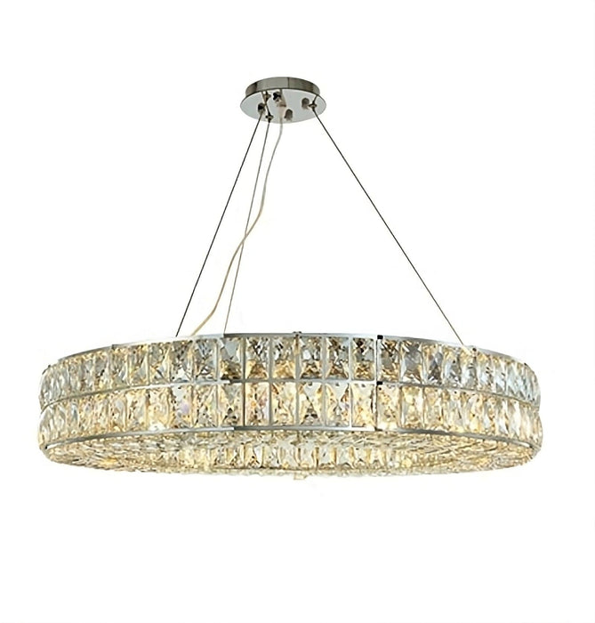Bacci Crystal Wheel Chandelier, Chrome-DWHOME