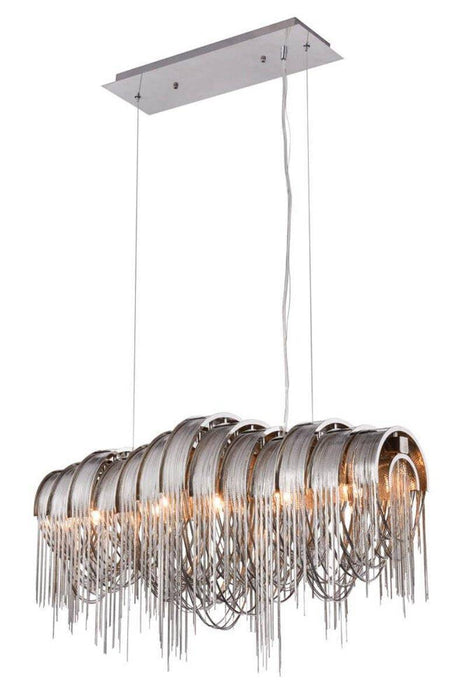 Cadena Chain Tassel Dining Room Chandelier.