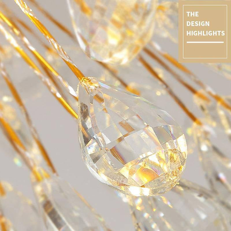 Vanci Crystal Dandelion Modern Chandelier-DWHOME