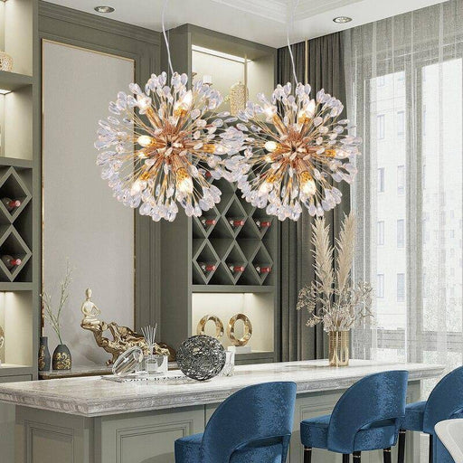 Vanci Crystal Dandelion Modern Chandelier.