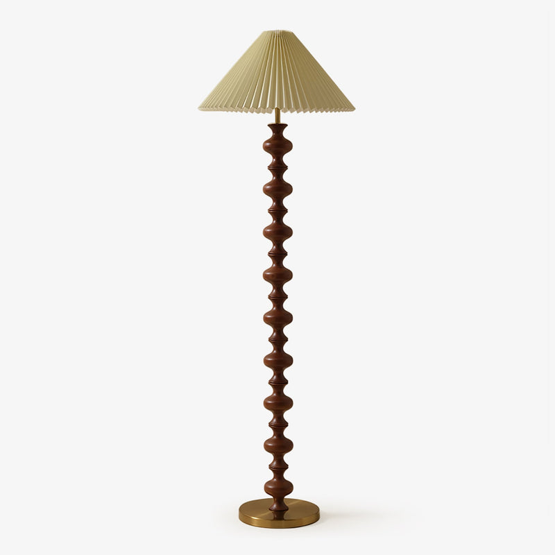 Sculpted Rhythm Wood Floor Lamp-DWHOME