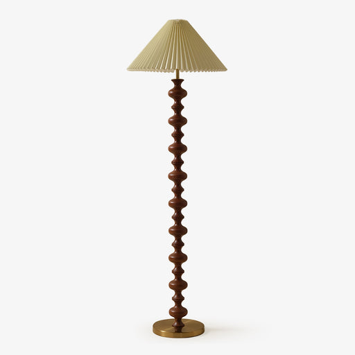 Sculpted Rhythm Wood Floor Lamp-DWHOME