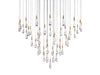 Soltaire Round Chandelier 58"W-DWHOME