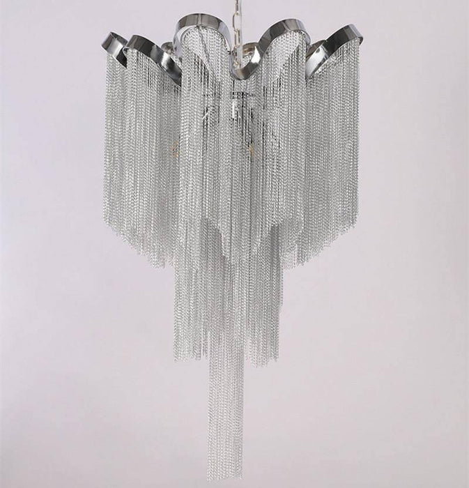 Cadena Chain Tassel Ceiling Light Fixture.