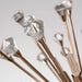 Rose Gold Crystal Sphere Light Fixture-DWHOME