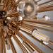 Rose Gold Crystal Sphere Light Fixture-DWHOME