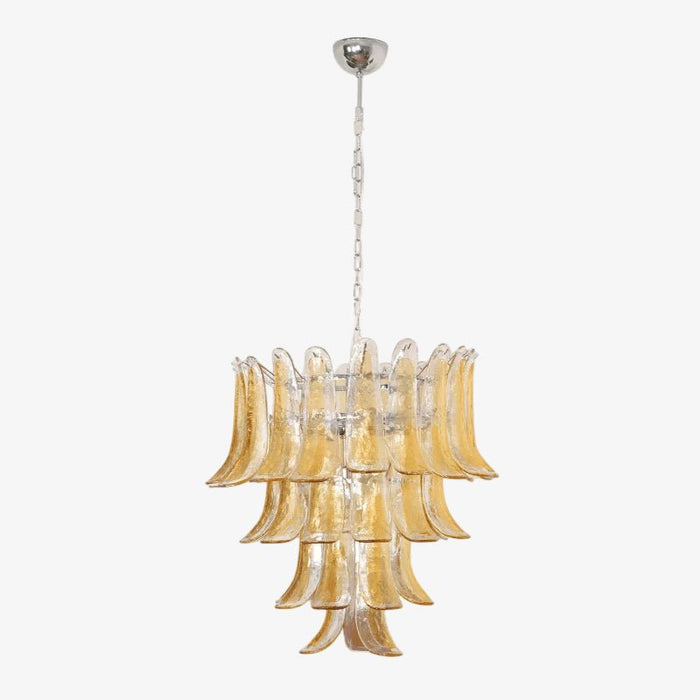 Murano Amber Lily Chandelier-DWHOME