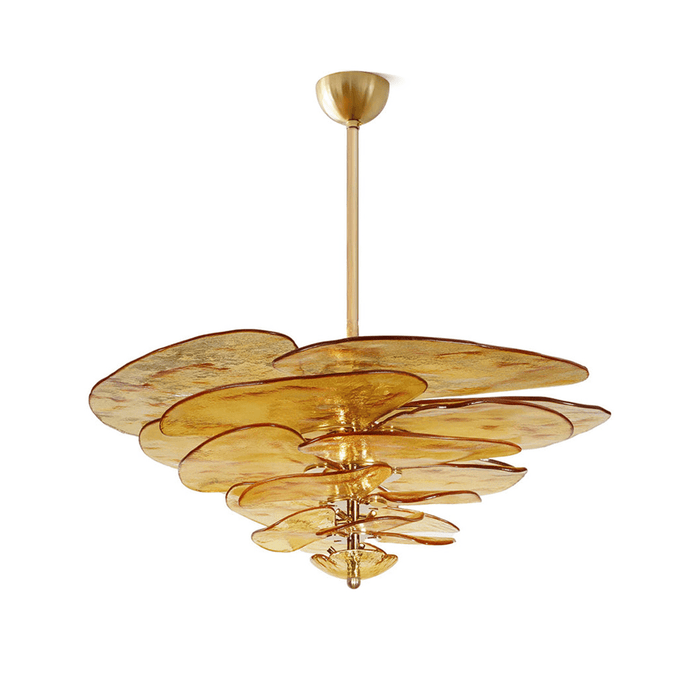 Petals Gold Murano Chandelier - DWHOME