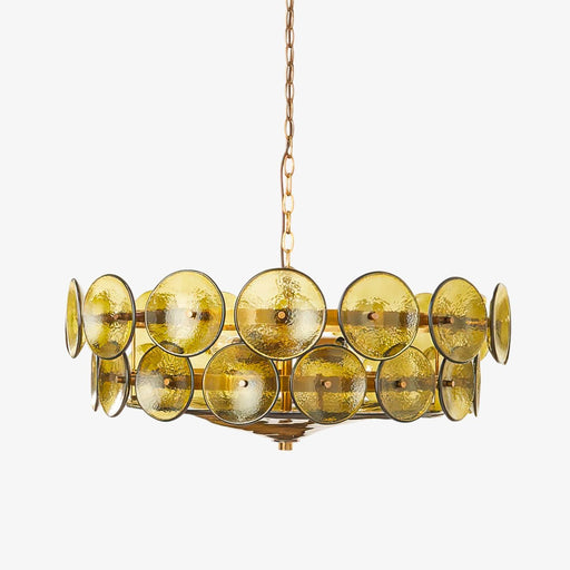 Solaris Disc Murano Chandelier-DWHOME