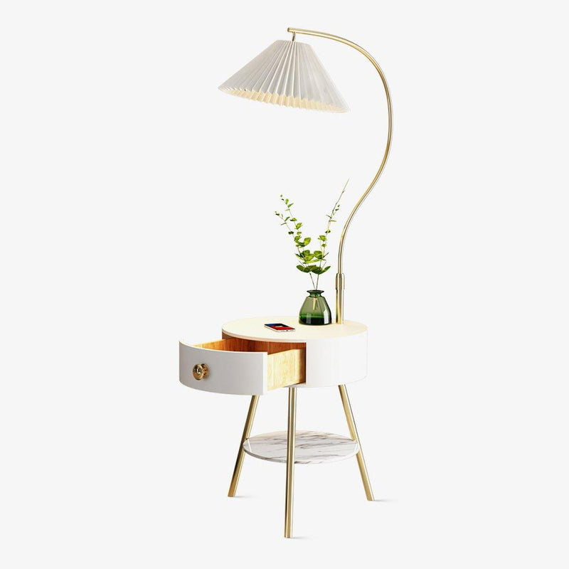 Pleated Nightstand Floor Light-DWHOME