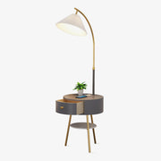 Pleated Arc Floor Light-DWHOME