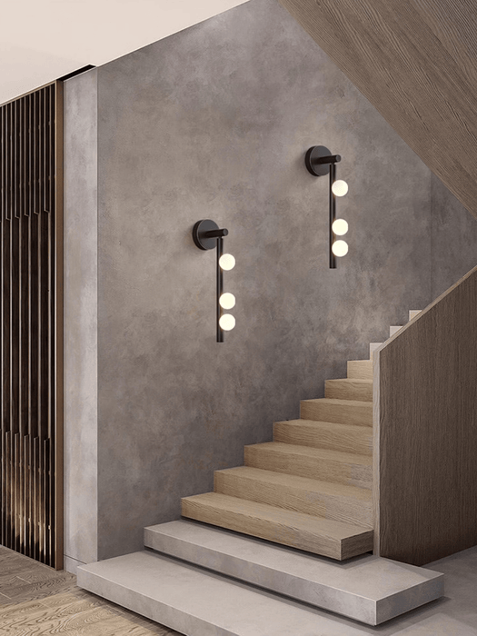 Brass Glass Tube Plug-in Wall Lamp - DWHOME