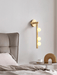 Brass Glass Tube Plug-in Wall Lamp - DWHOME