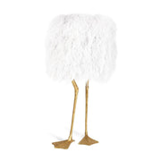 Duck Feet Feather Table Lamp-DWHOME