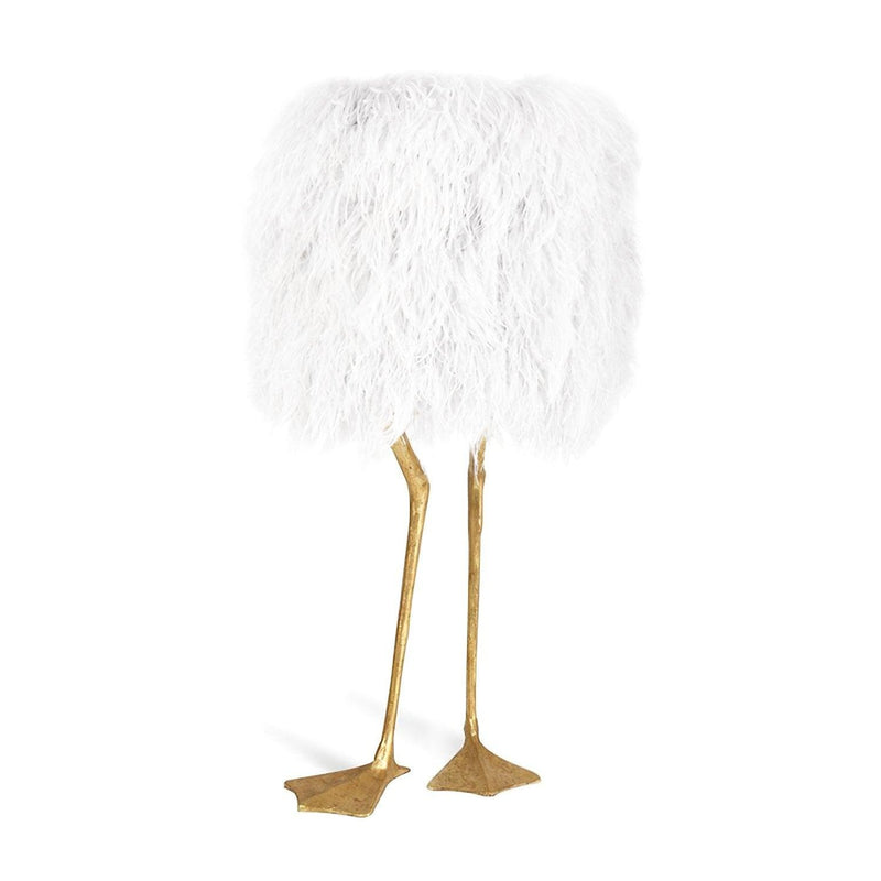 Duck Feet Feather Table Lamp-DWHOME