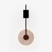 Disc Travertine Wall Lamp-DWHOME