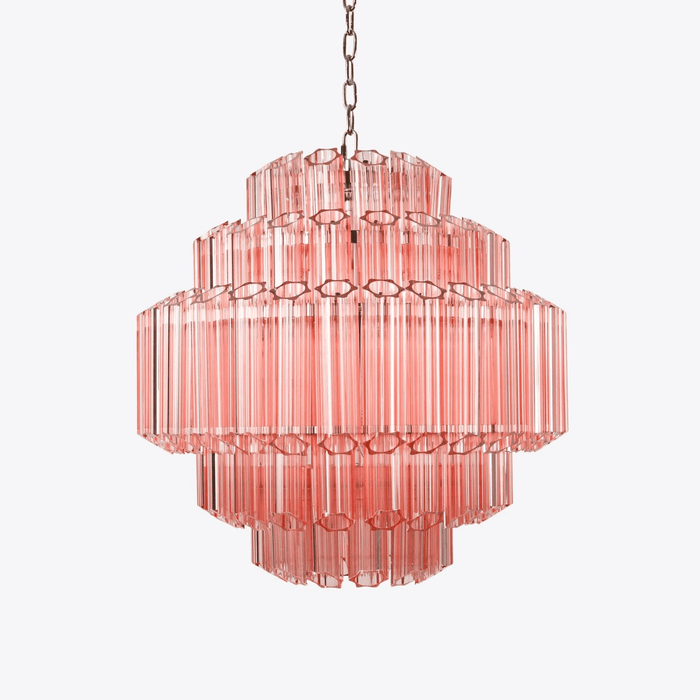 Pink Palermo Murano Chandelier-DWHOME