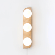 Elysian Travertine Plug-in Wall Light-DWHOME