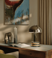 Luno Chrome Table Lamp-DWHOME