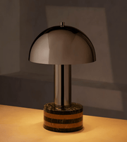 Luno Chrome Table Lamp-DWHOME