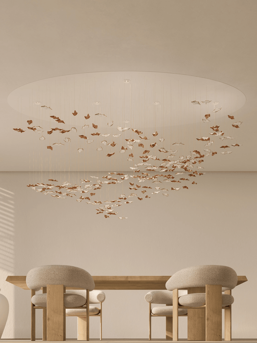Leaf Twisted Sculptural Customize Chandelier