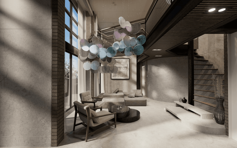 Clouds Iridescent Disc Chandelier - Vakkerlight