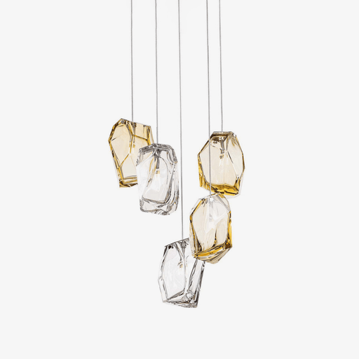 Crystal Rock Cluster Pendant Light - 
