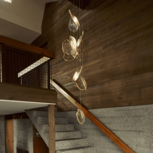 Luminous Glass Petals Pendant Lamp