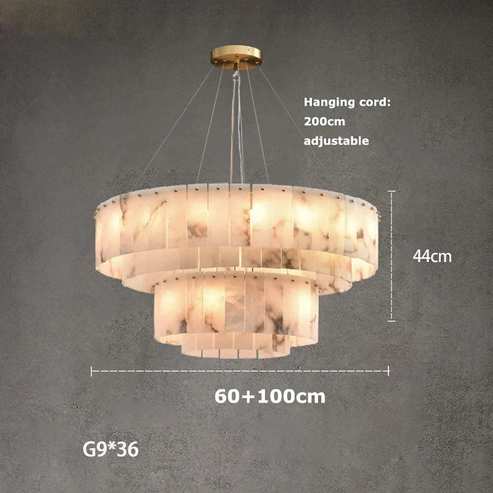 Oakley Marble Chandelier-DWHOME