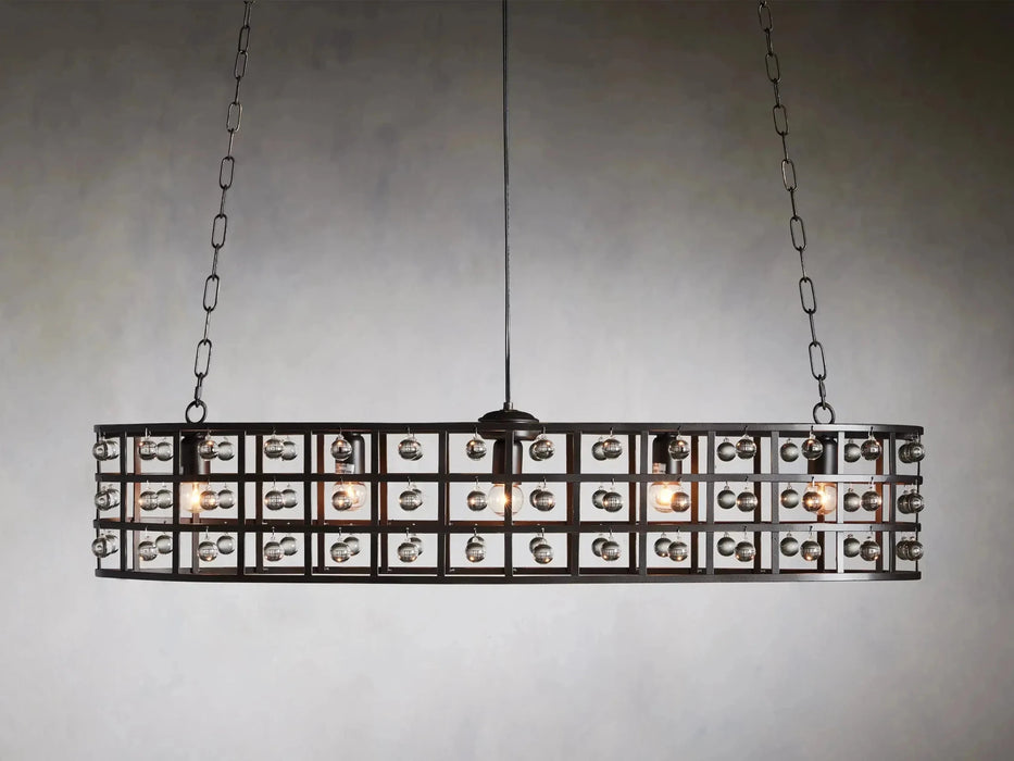 La Cage Oval Chandelier 5-Light-DWHOME