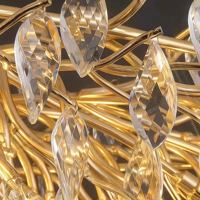 Albero Collection Crystal Ceiling Light Fixture.