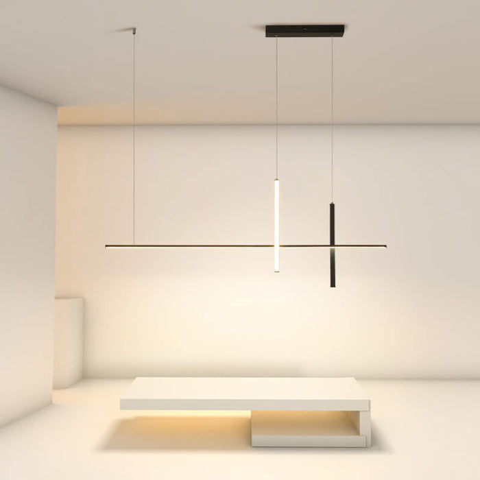 Modern Minimalist Long Line LED Chandelier.